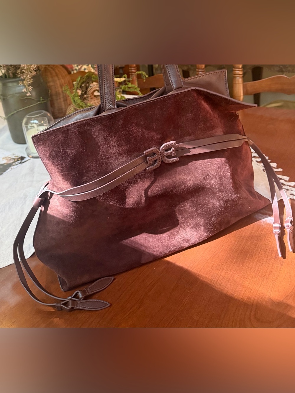 Sam Edelman Poppy large Drawstring Crossbody Handbag Like New Reg. $200